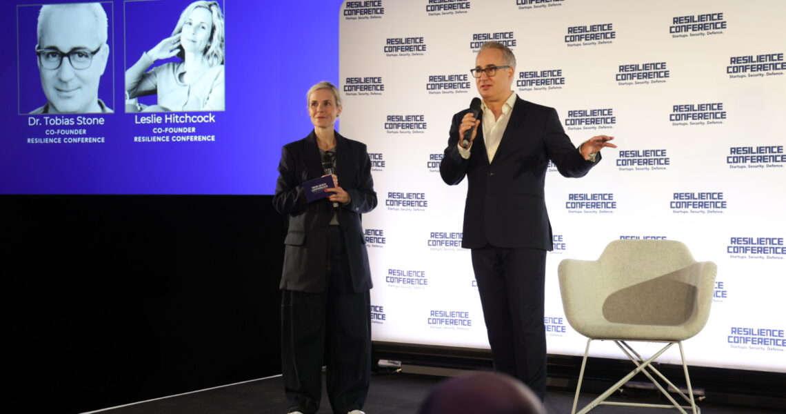 Tobias Stone and Leslie Hitchcock, organisers of Resilience Conference